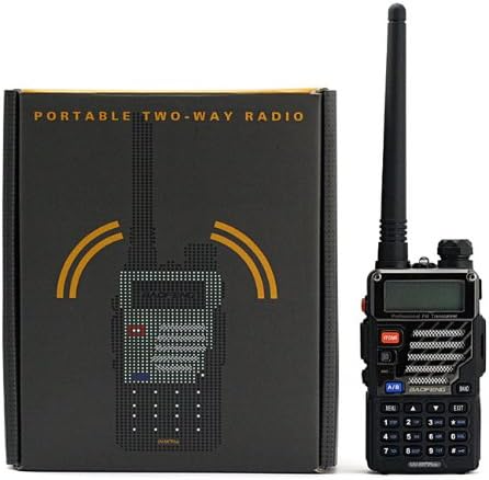 5PCS Dual-Band Handheld Two Way Radio Black H74850