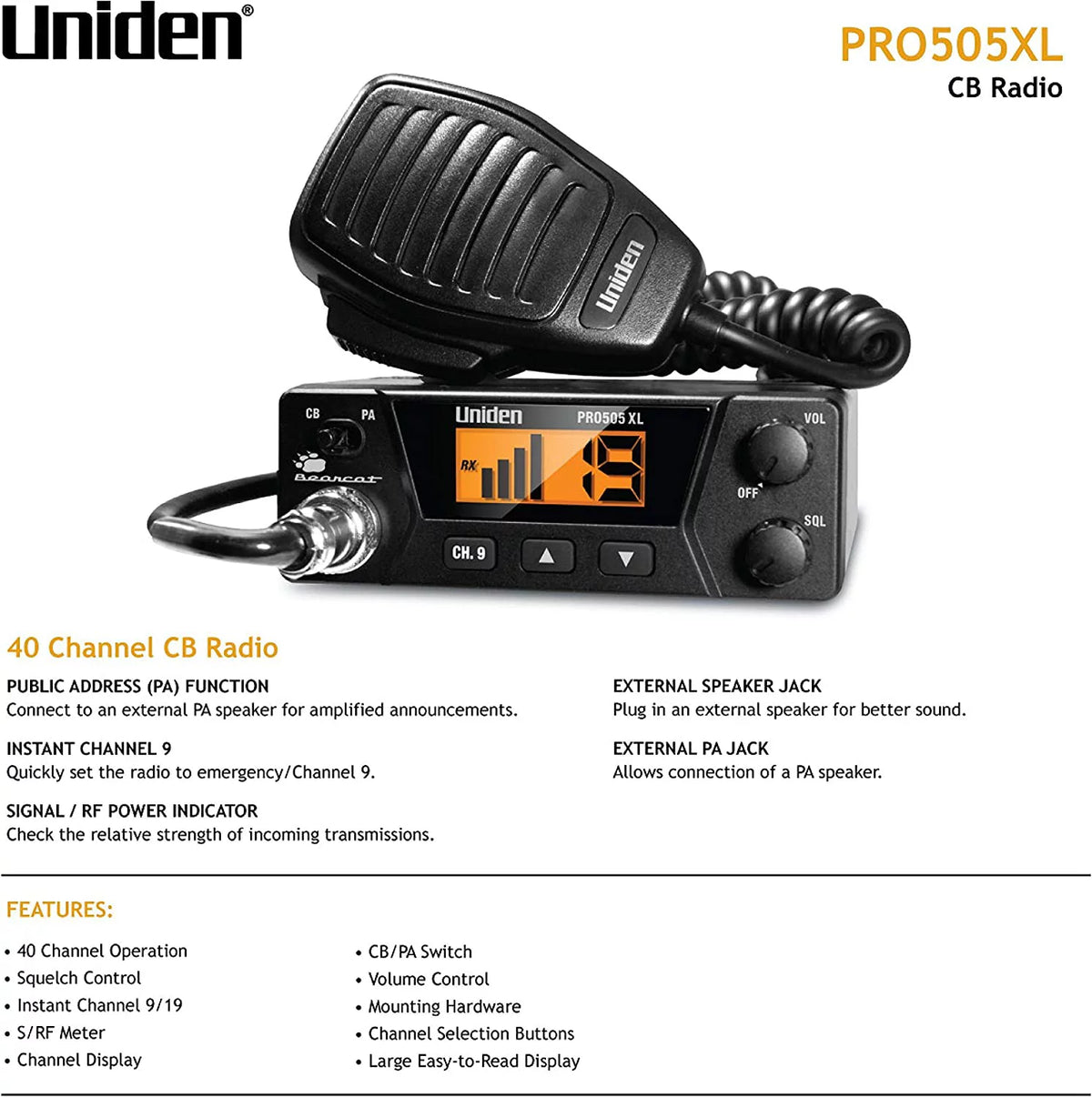 40-Channel CB Radio B6943
