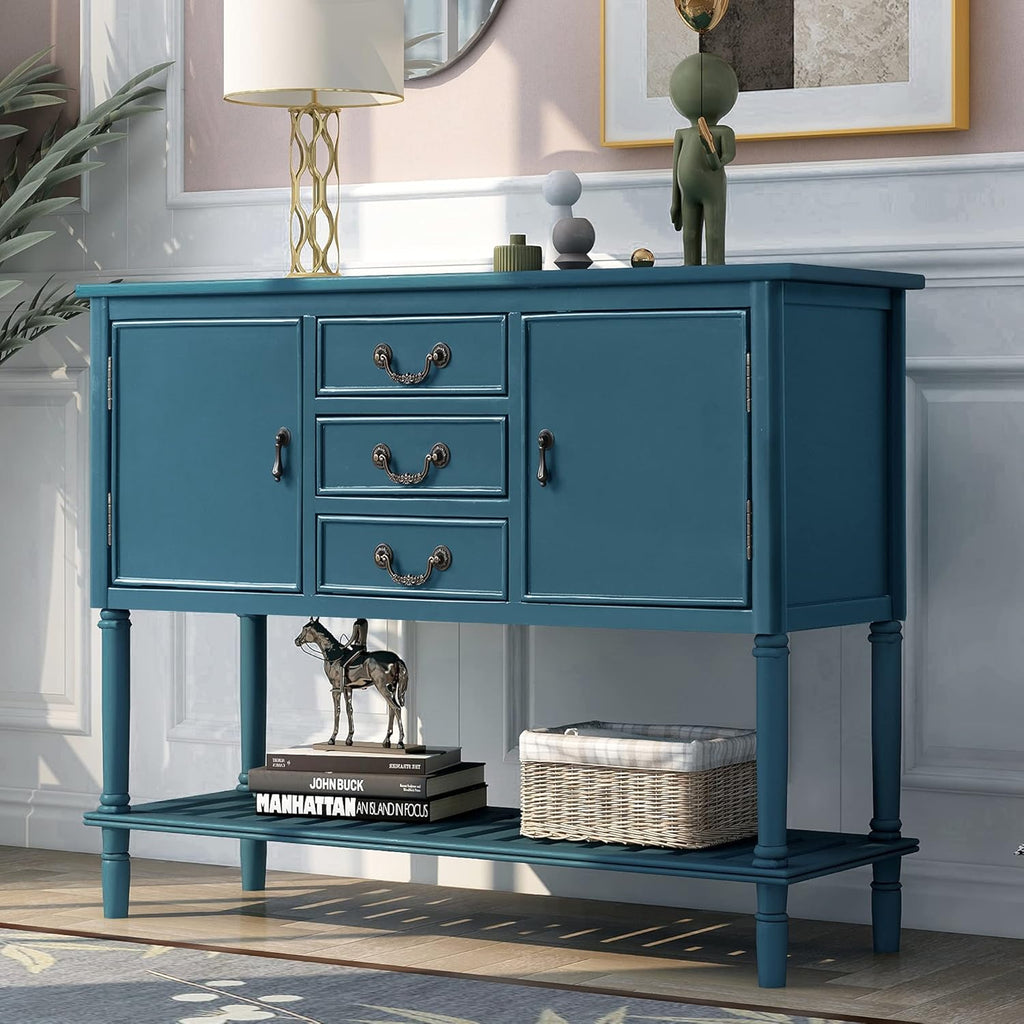 Console Table with 2 Cabinets and 3 Storage Drawers F921809