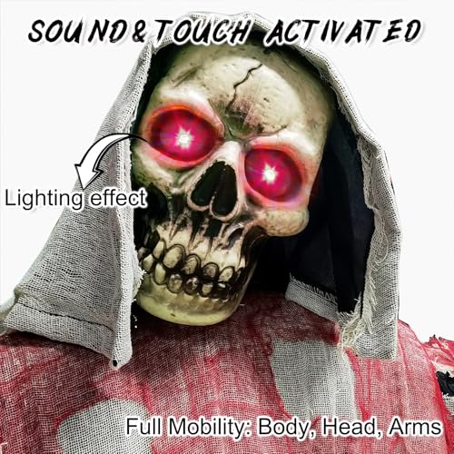 6 Ft Animated Grim Reaper with Sound G585022