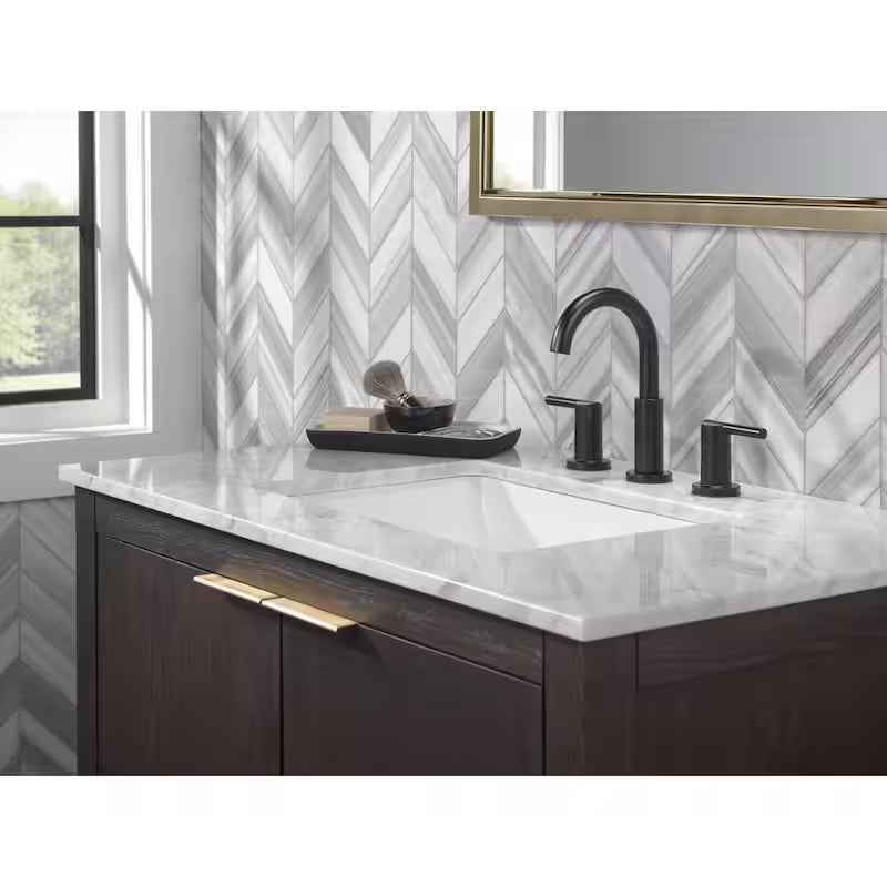 Widespread 2-Handle Bathroom Faucet in Matte Black S8749