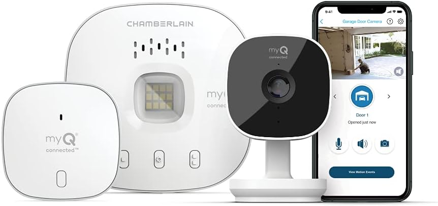 White Smart Garage Camera & Hub Bundle V254