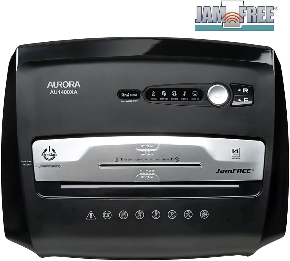 14-Sheet Crosscut Paper Shredder with Pull-Out Wastebasket X330