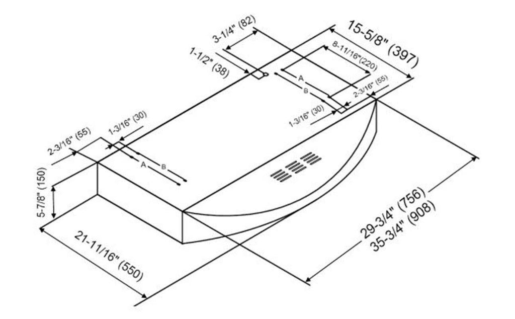 30 in. Under Cabinet Range Hood A199
