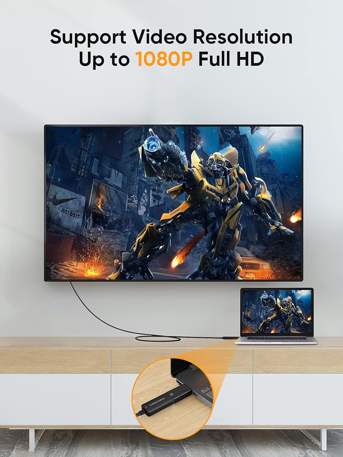 DP to HDMI Adapter 3-Pack Gold Plated Black H69675