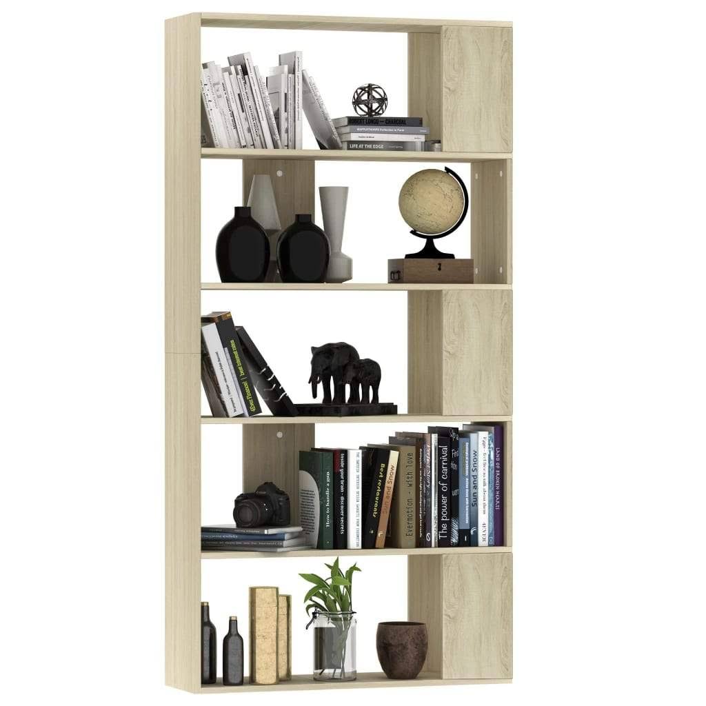 Gray Book Cabinet Room Divider Chipboard P1888