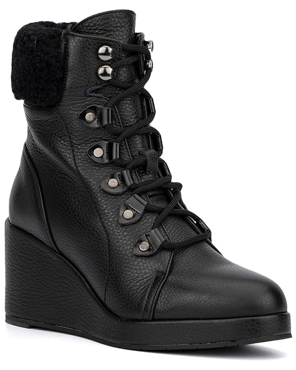 Weatherproof Leather & Shearling Boot P89325