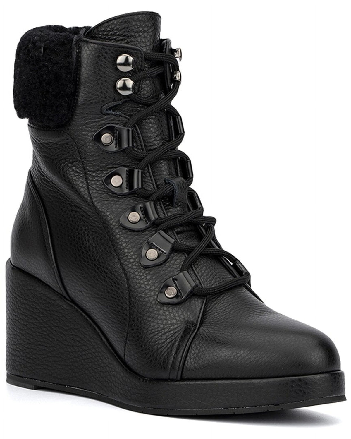 Weatherproof Leather & Shearling Boot P89325