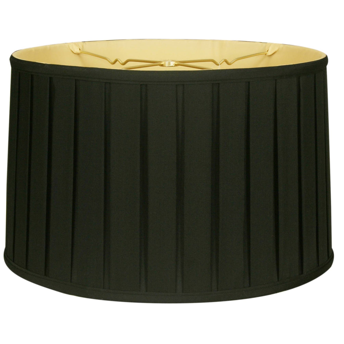 Black Shallow Drum Lamp Shade A697364