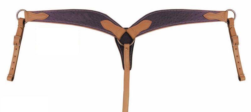 Purple Ostrich Breast Collar N787964