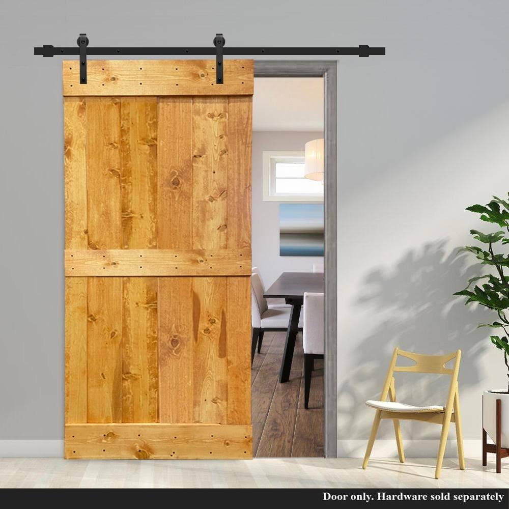 Stained Solid Wood Interior Sliding Barn Door - Colonial Maple - 36 x 84 B782062