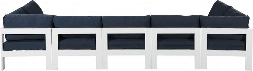 Navy Aluminum Modular 7-Seats Sectional K80938