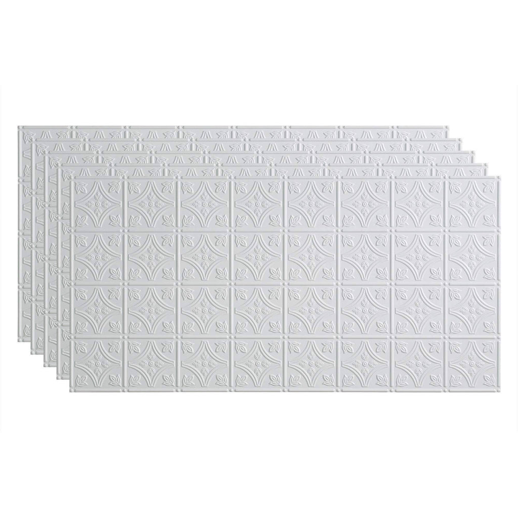Matte White 5 Pack Glue Up Ceiling Tile E6630