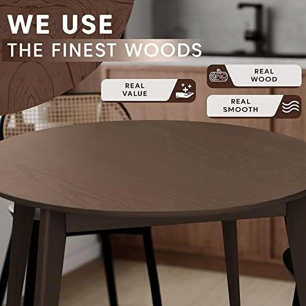 Round Solid Wood Dining Table 40 inch N948784