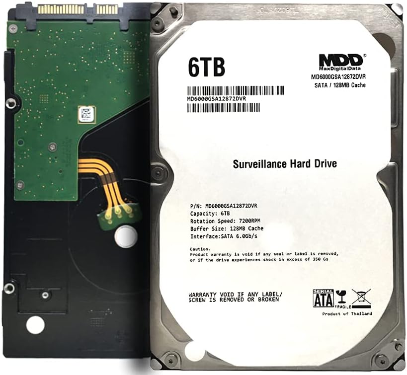 6TB 7200RPM 128MB Cache SATA 3.5 Internal Hard Drive V16414
