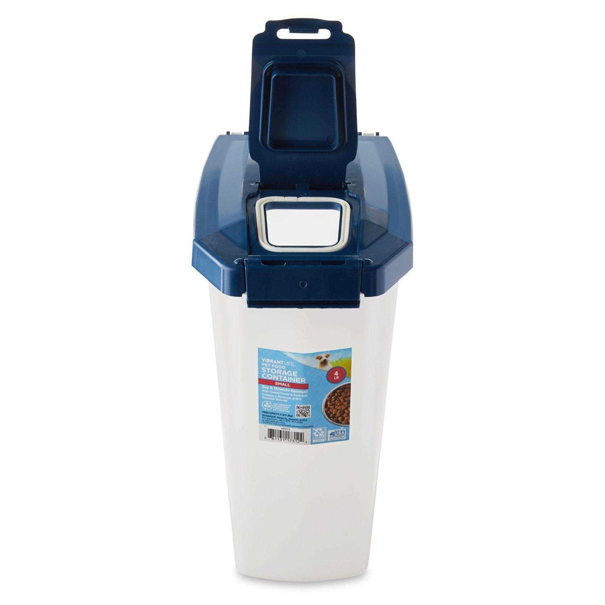 Plastic Pet Food Storage Container with Locking Lid I928