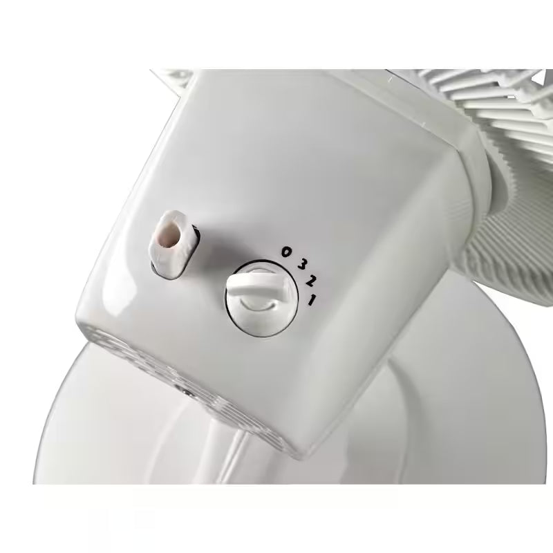 White 3 Speed Oscillating Table Fan N669739