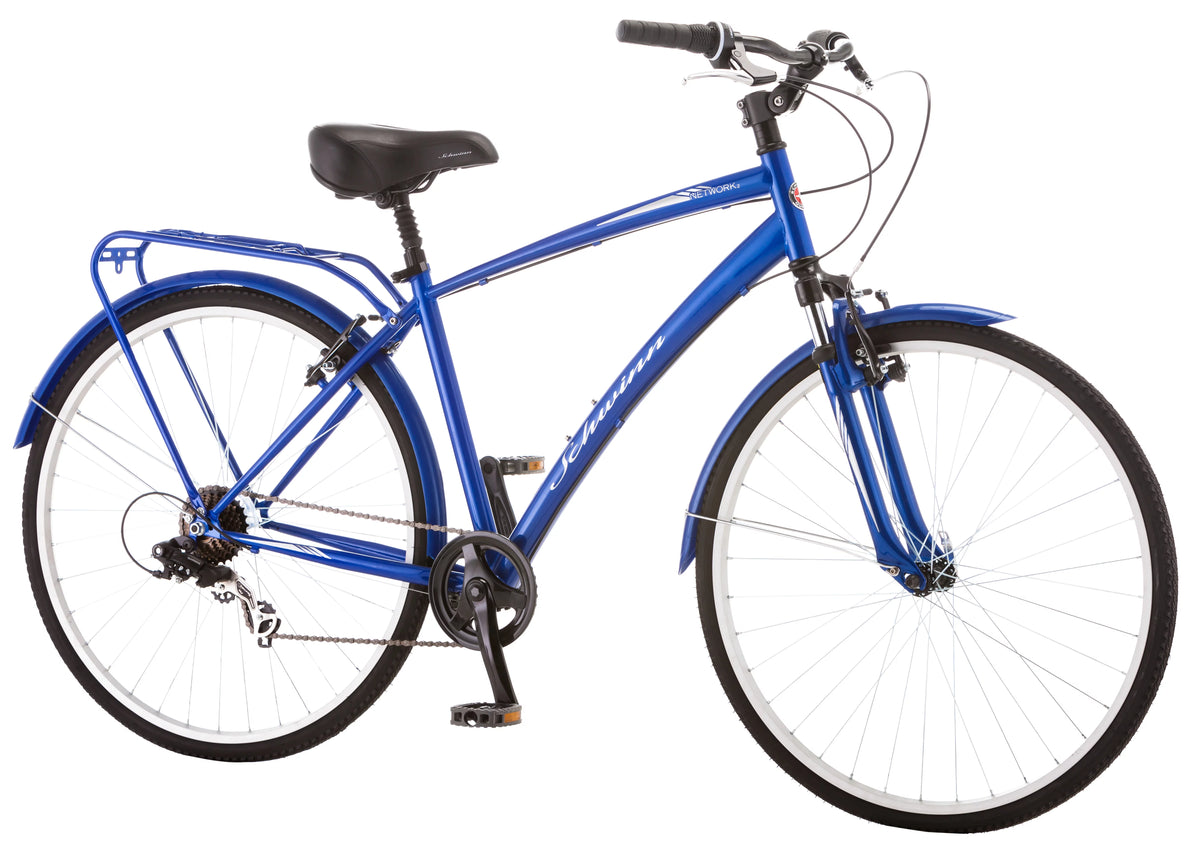 Blue 700C Men's Hybrid Bicycle Z874