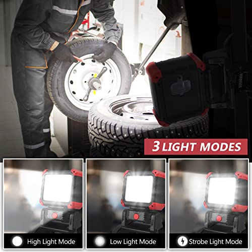 Rechargeable 2100LM COB Magnetic Work Light with Clamp U183