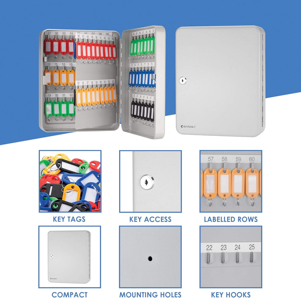 Key Lock Key Cabinet Lock Box Grey J843