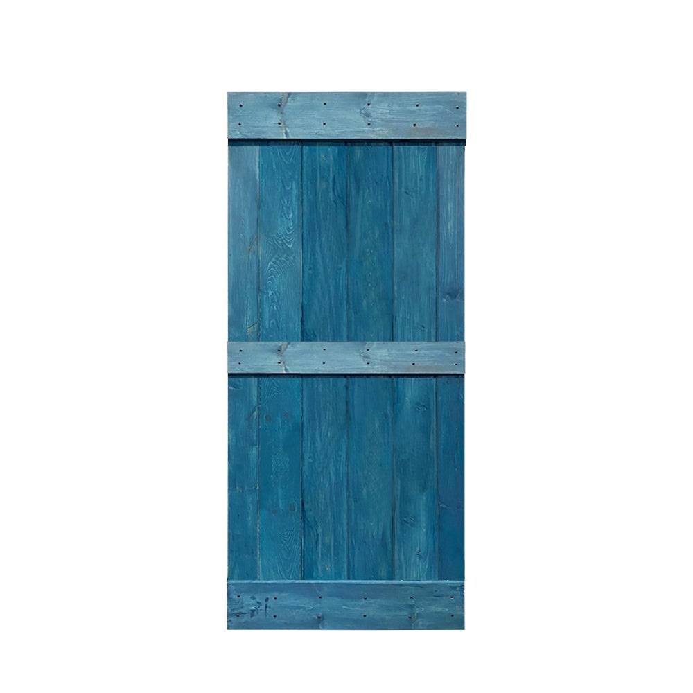 Stained Solid Wood Interior Sliding Barn Door - Colonial Maple - 36 x 84 B782062
