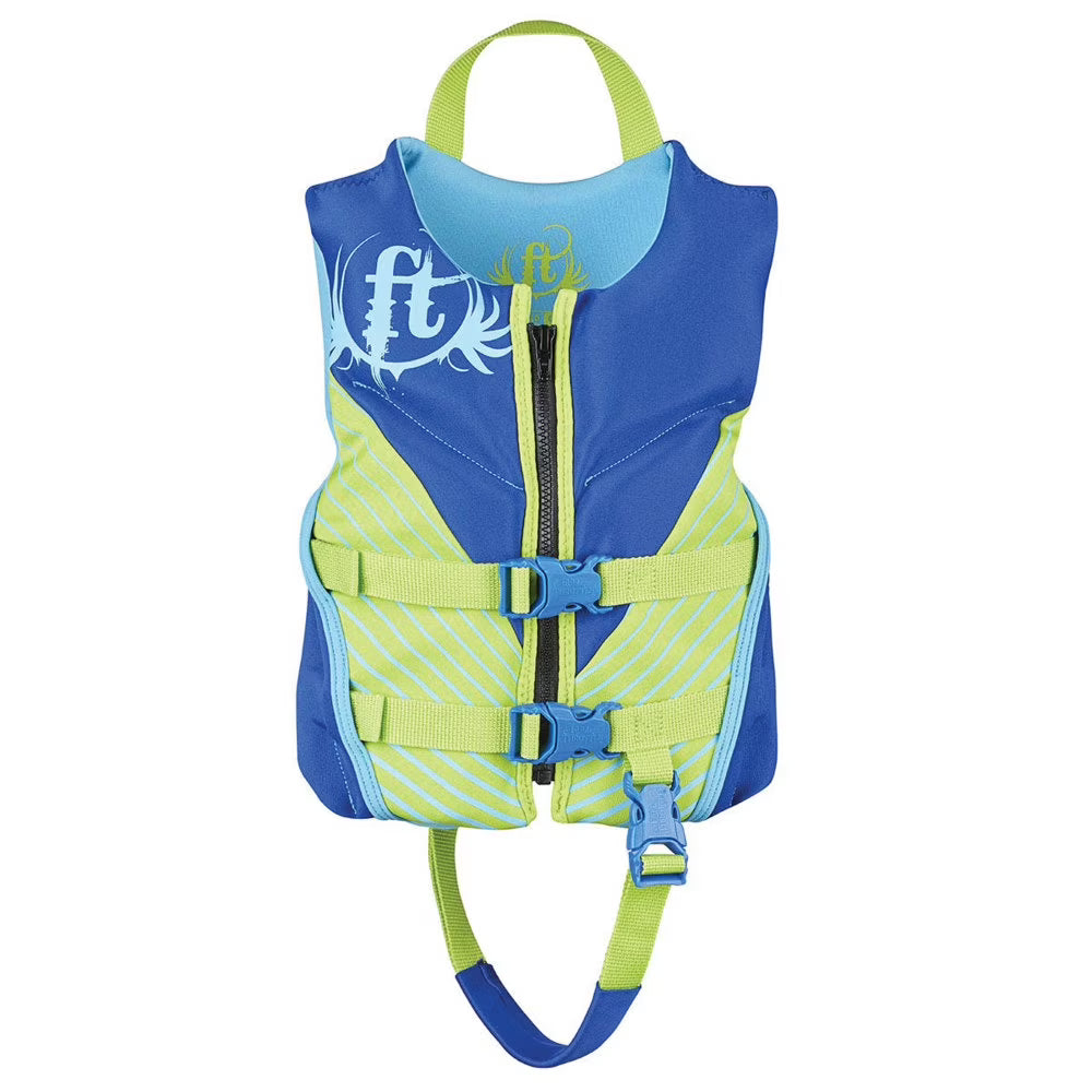 Hinged Rapid-Dry Flex-Back Vest Blue/Green Child P510
