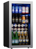 95-121 Can Beverage Refrigerator with Glass Door E300