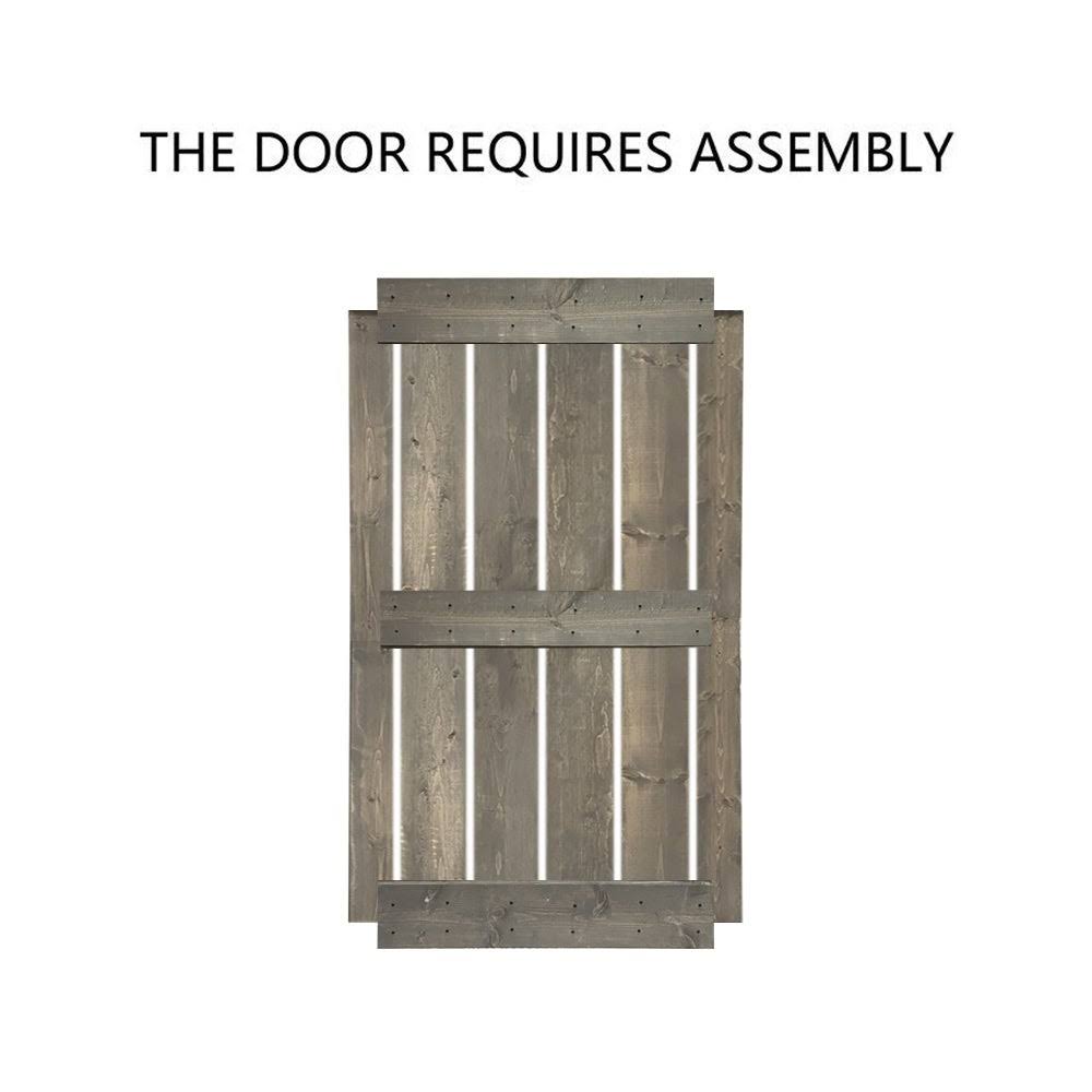 Stained Solid Wood Interior Sliding Barn Door - Colonial Maple - 36 x 84 B782062