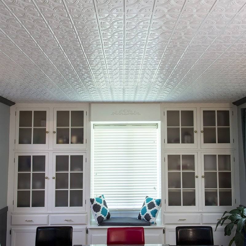 Matte White 5 Pack Glue Up Ceiling Tile E6630
