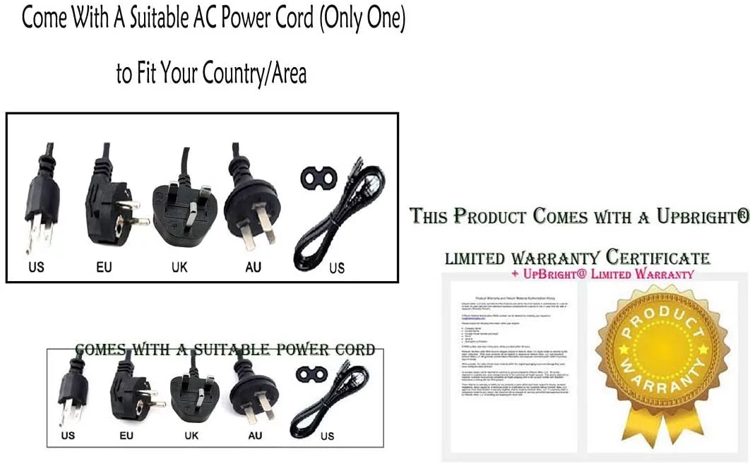 AC / DC Adapter Power Supply Cord Cable Charger J7683