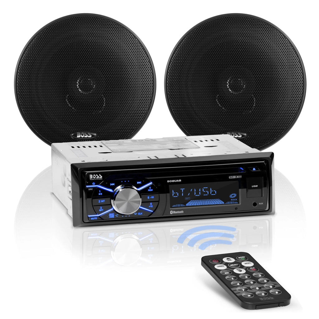 Single Din Car Stereo and Speakers S666