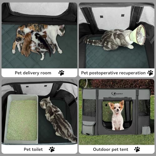 Foldable Dog Playpen with Carrying Case Q54229