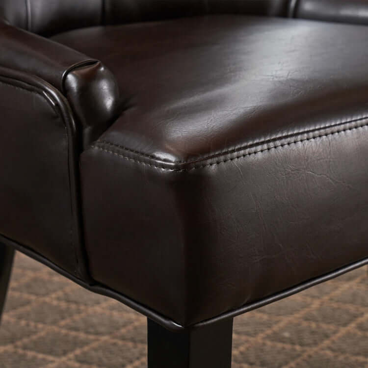 Tufted Leather Dining Room Chairs Y381309