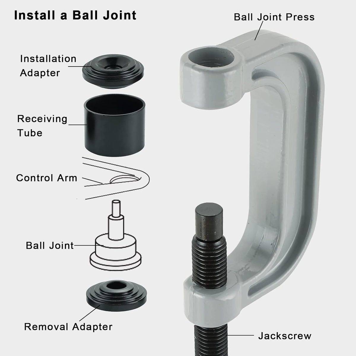 4 in1 Ball Joint Service Auto Tool Kit Pack of 2 B56116