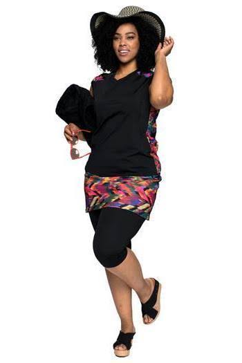 Blue Chlorine Proof Skirted Capris D1680