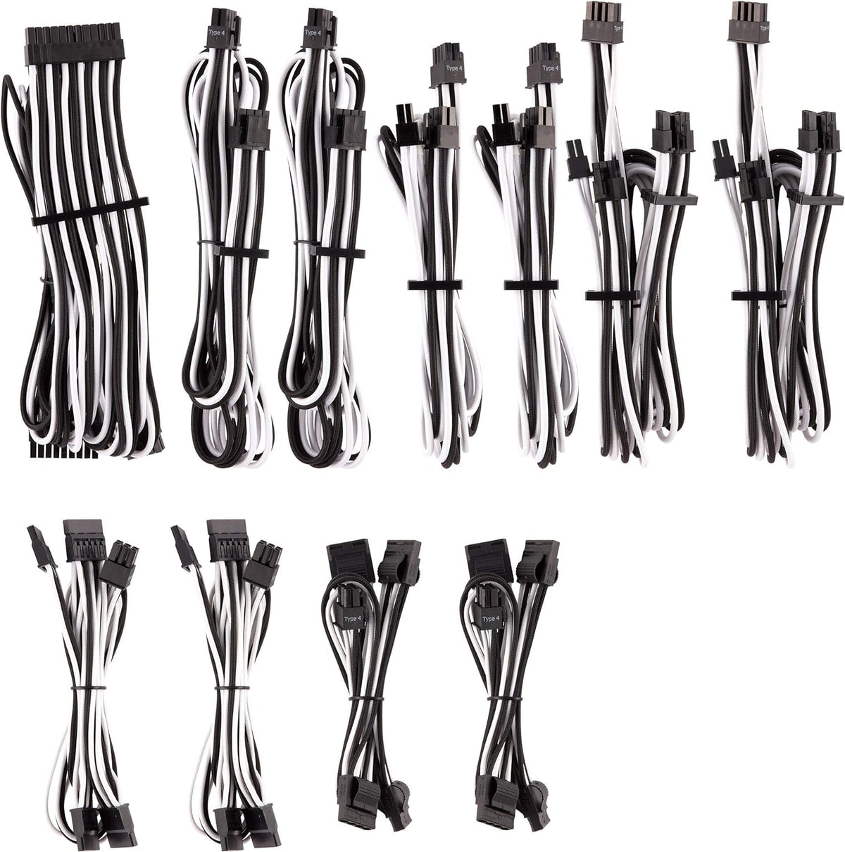 Blue Individually Sleeved PSU Cables Pro Kit Q288