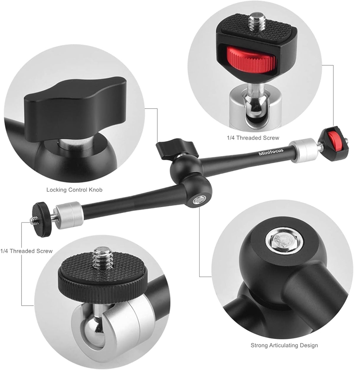 Articulating Friction Magic Arm Super Clamp Mount Kit U5088