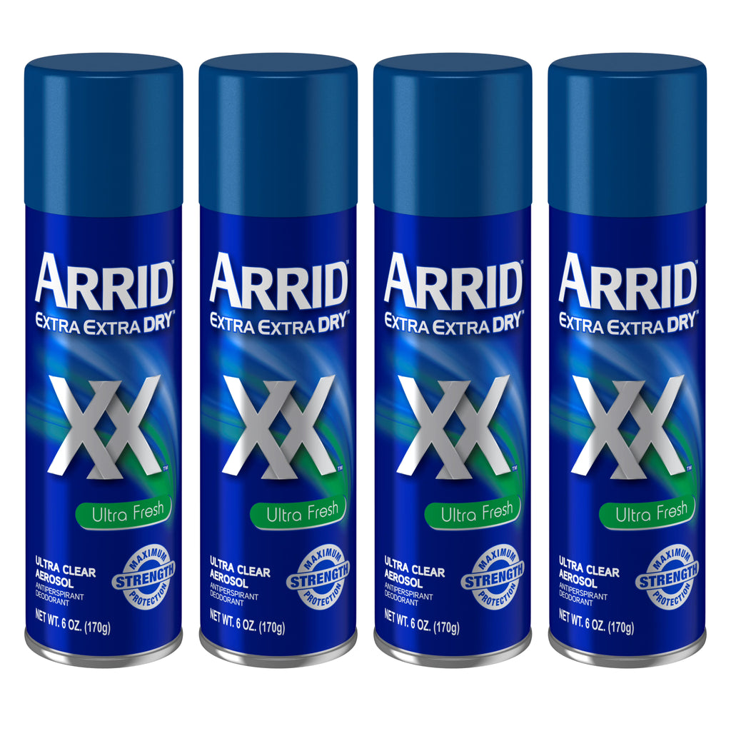 (4 pack) Ultra Clear Anti-Perspirant Deodorant Spray, Ultra Fresh 6 Ounces T9374