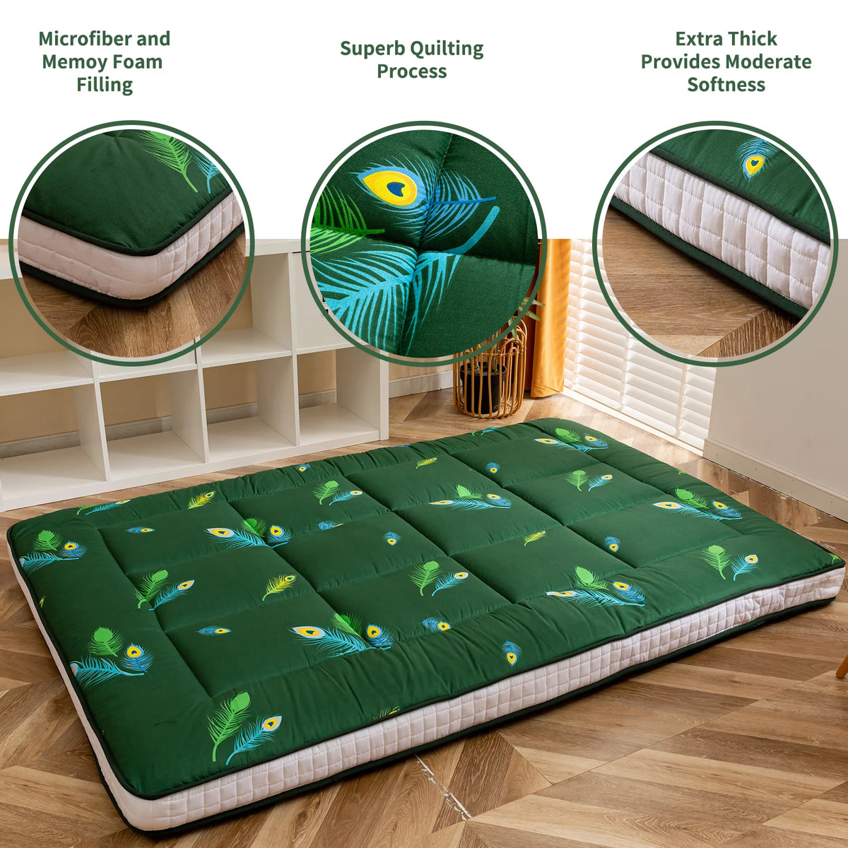 Extra Thick Folding Roll Up Floor Mattress Q1931