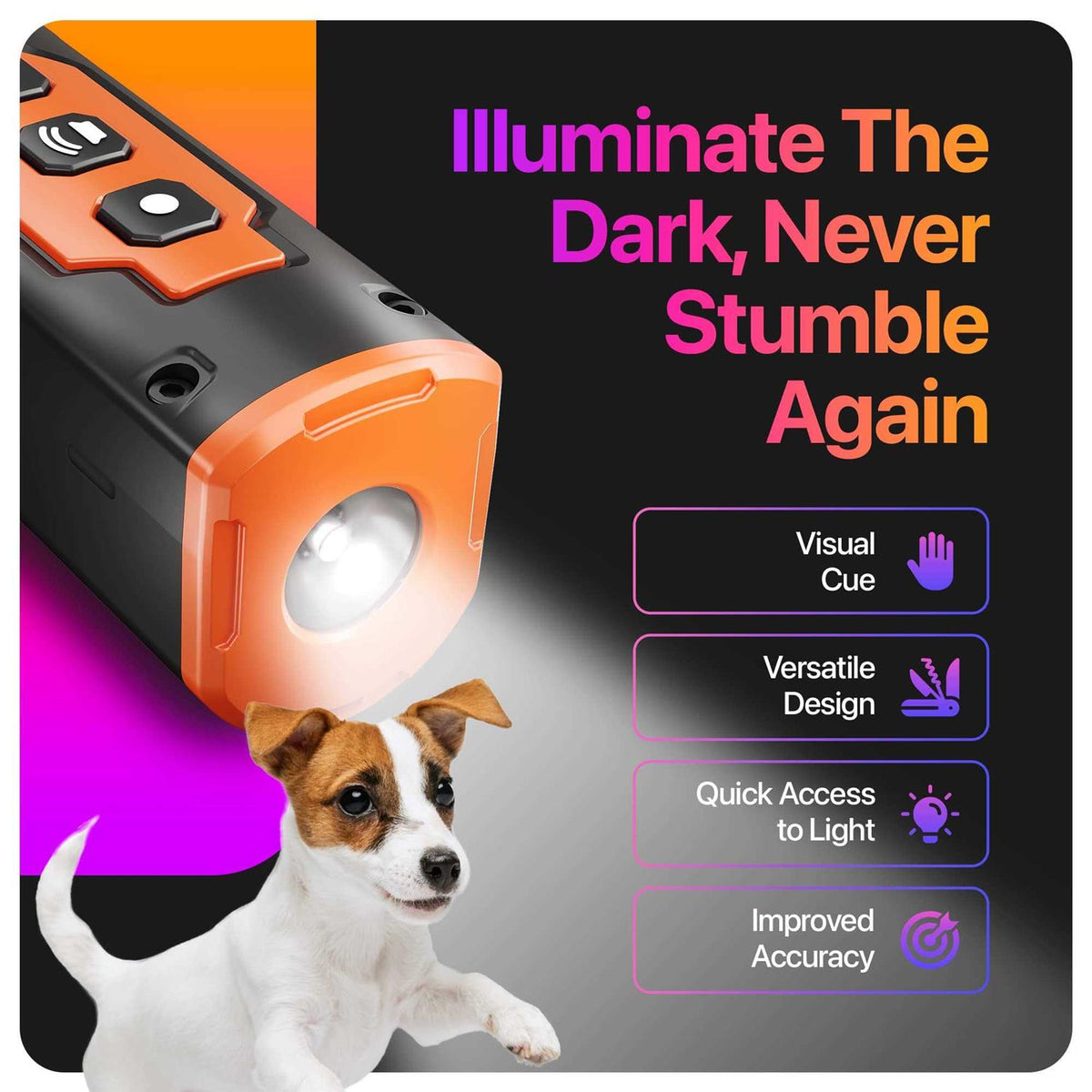 Dog Bark Deterrent Devices with 3X Sonic Emitters 50ft Range M19490