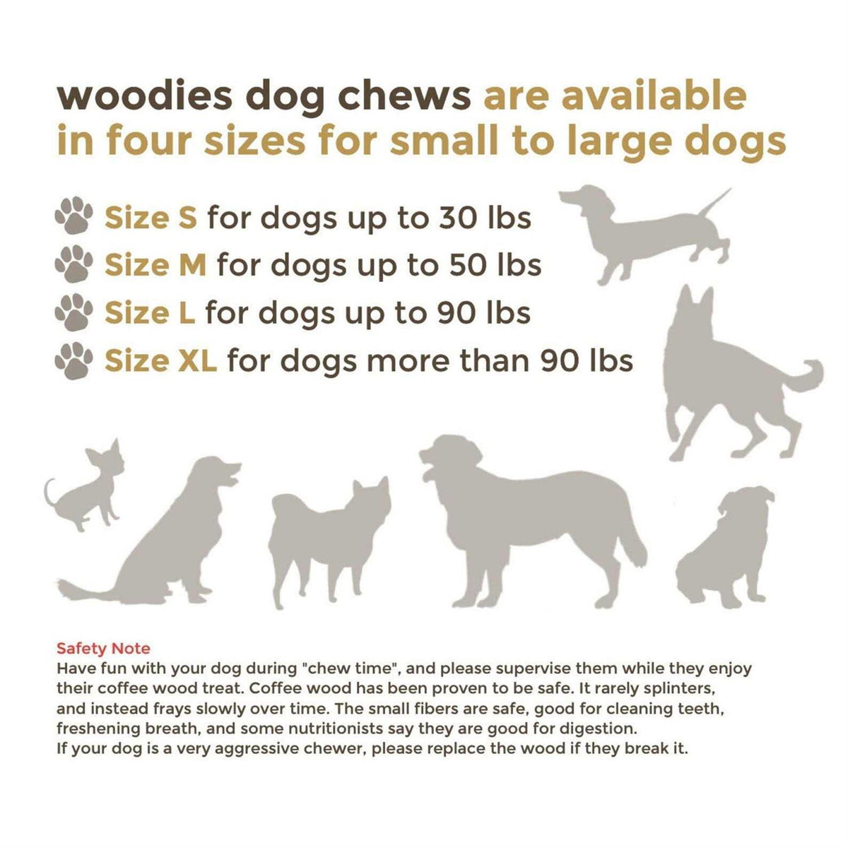 Dog Chew Toys Coffee Wood C137911
