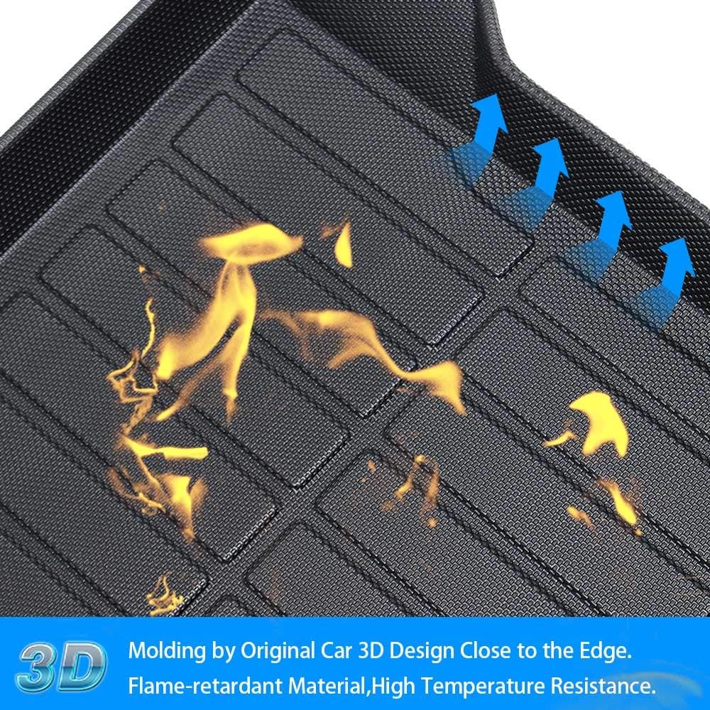 Trunk Mat for BMW G01 X3 2018-2022 All Weather TPO Rear Cargo Liner Pack of 2 D619875