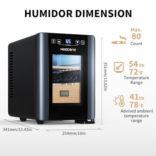8L Electric Cigar Humidor with Heating and Cooling Z641