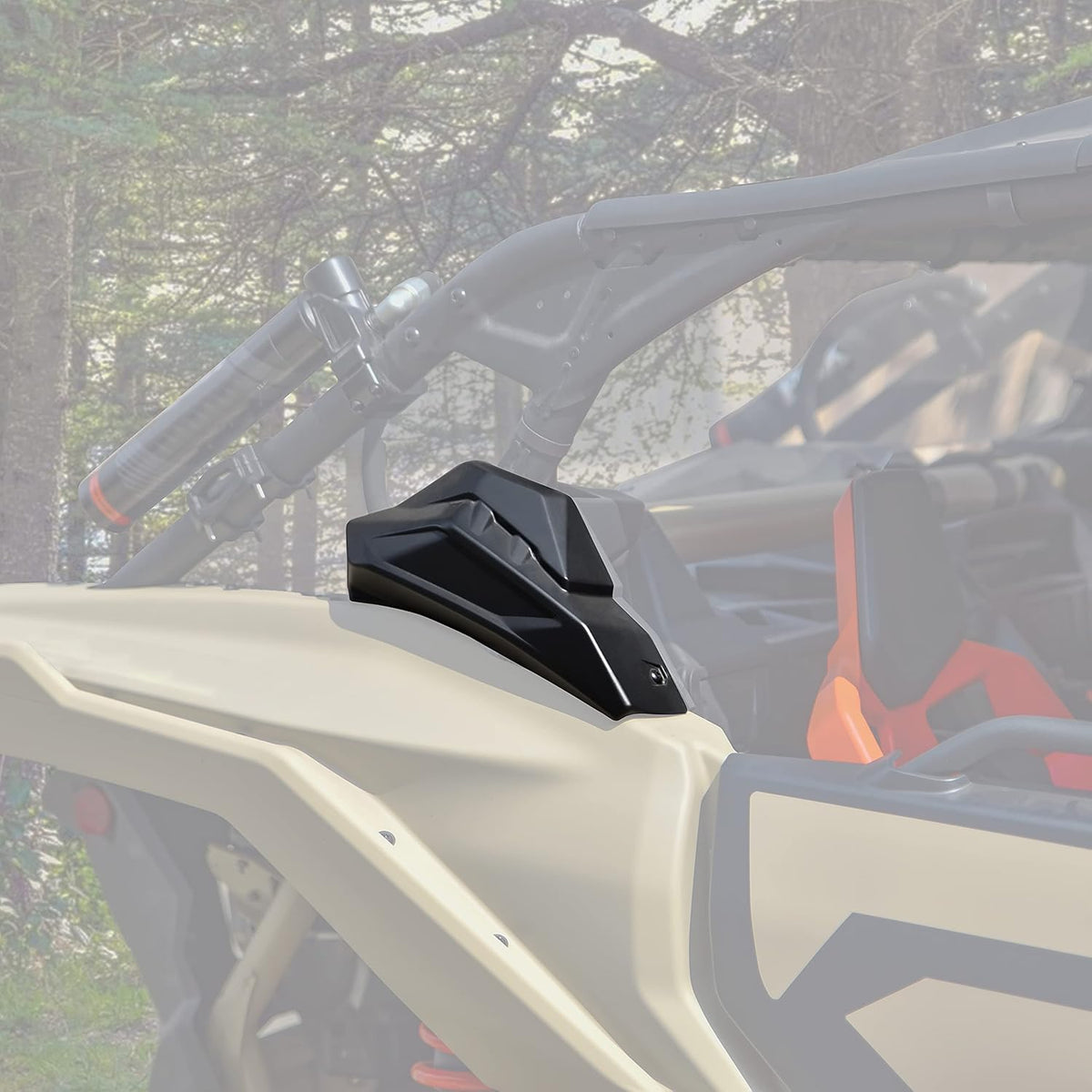 Rear Cage Trim Plastic Cover for Maverick X3, C Pillar Protection Shield Guard Plate, 2PCS U17249