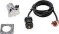 Heavy Duty Weatherproof Silicone Cordset and Receptacle 6-Feet 120 Volts O612