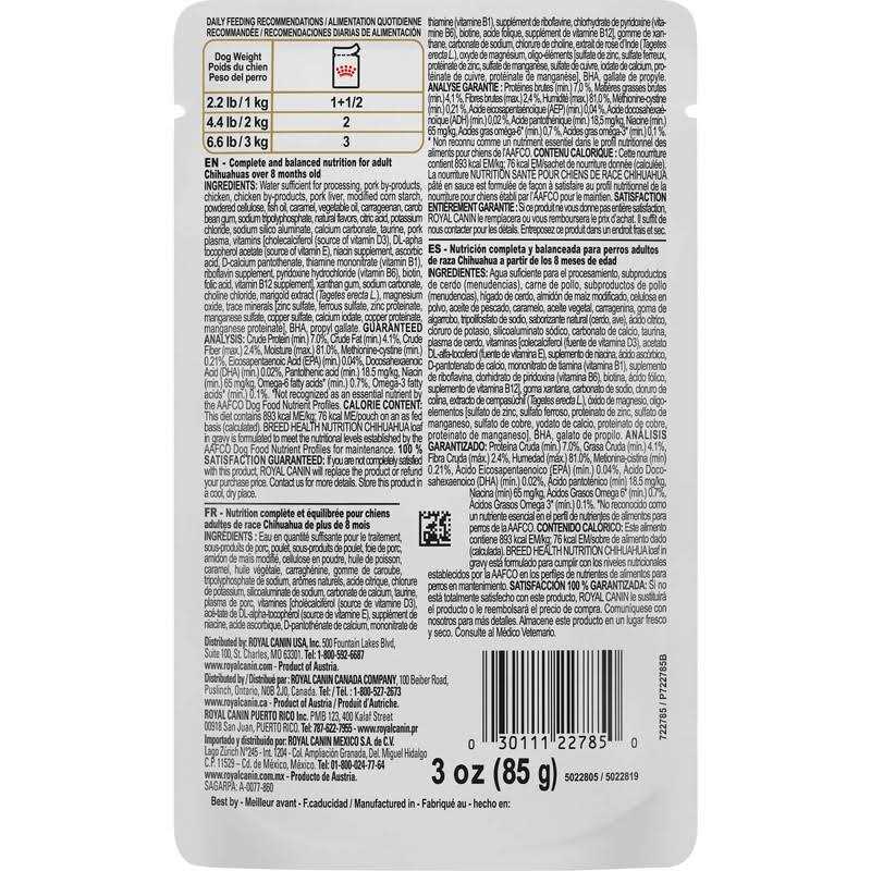Chihuahua Adult Loaf in Sauce Dog Food O67874