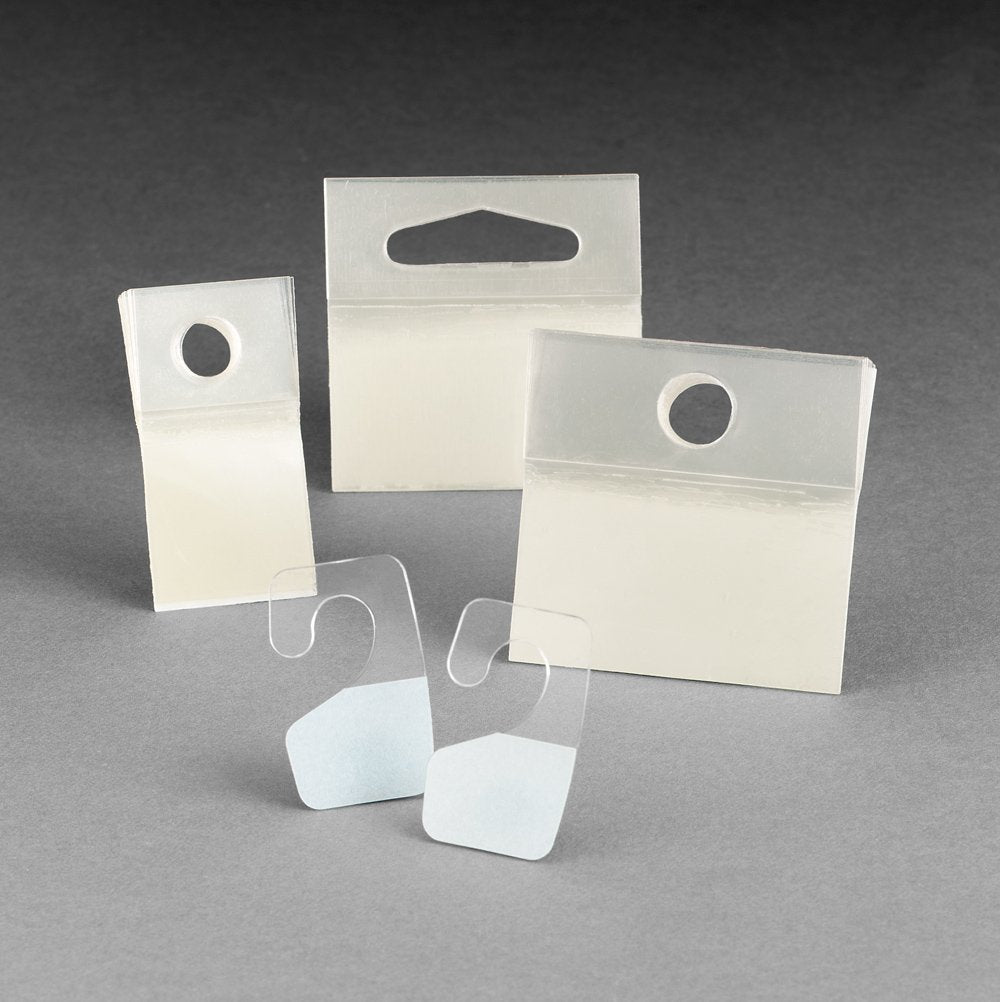 Clear 2 in x 2 in Hang Tabs, 500 per case K258