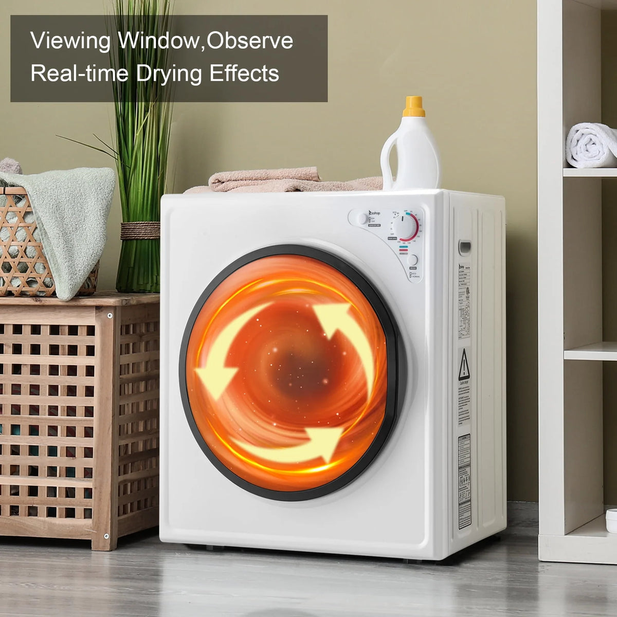 Stainless Steel Compact Electric Clothes Dryer I446