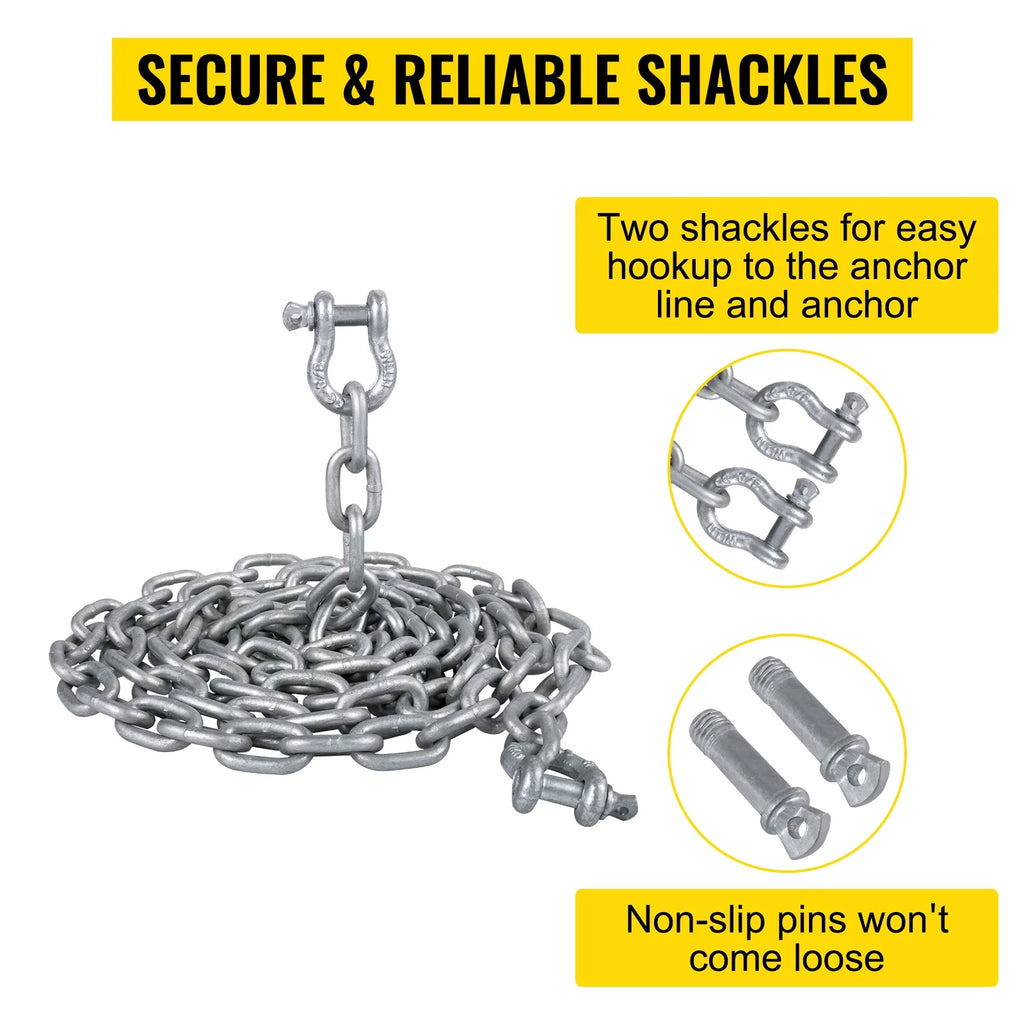 Galvanized Anchor Chain with Shackles W5083