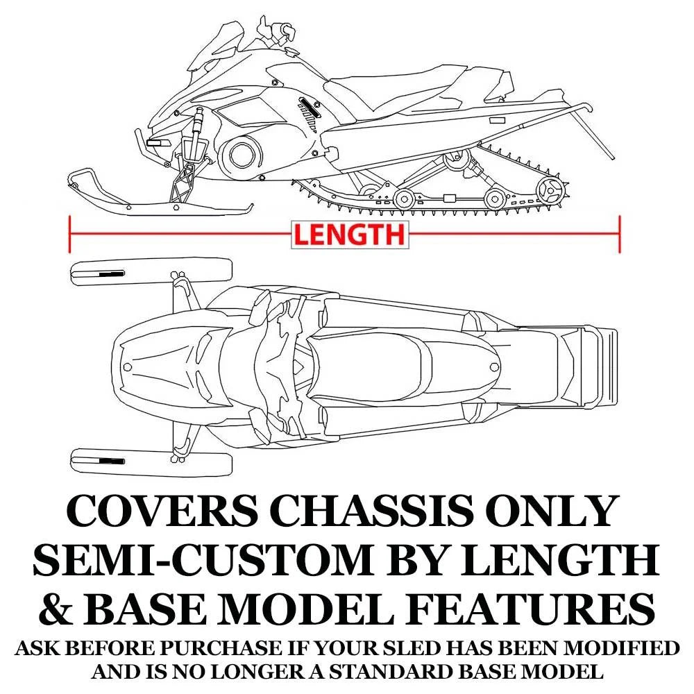 Trailerable 600 Denier Snowmobile Cover V962980